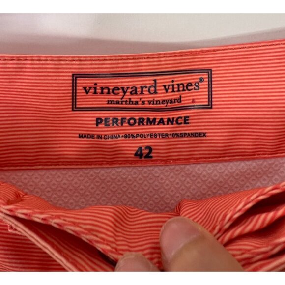 Vineyard Vines Performance Swim Shorts – Men’s 42 Blue/Orange - Picture 6 of 8